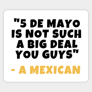 Cinco de mayo funny gringo Magnet